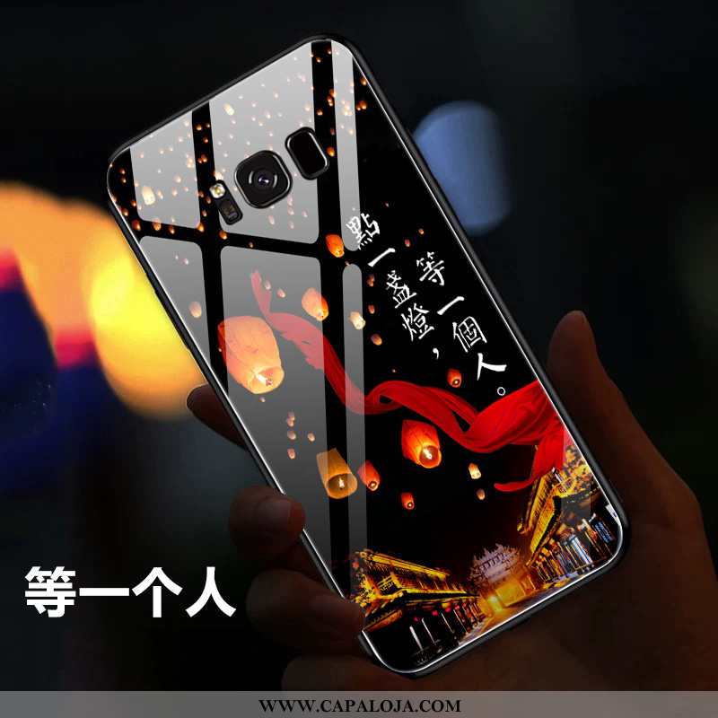 Capas Samsung Galaxy S8 Criativas Completa Personalizado Malha Vermelho, Capa Samsung Galaxy S8 Slim