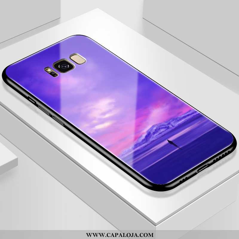 Capas Samsung Galaxy S8 Criativas Masculino Telemóvel Cases Roxo, Capa Samsung Galaxy S8 Soft Barato