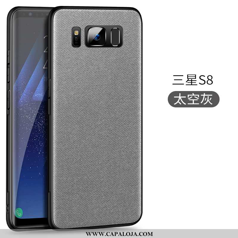 Capas Samsung Galaxy S8 Criativas Preto Telemóvel Masculino, Capa Samsung Galaxy S8 Slim Venda