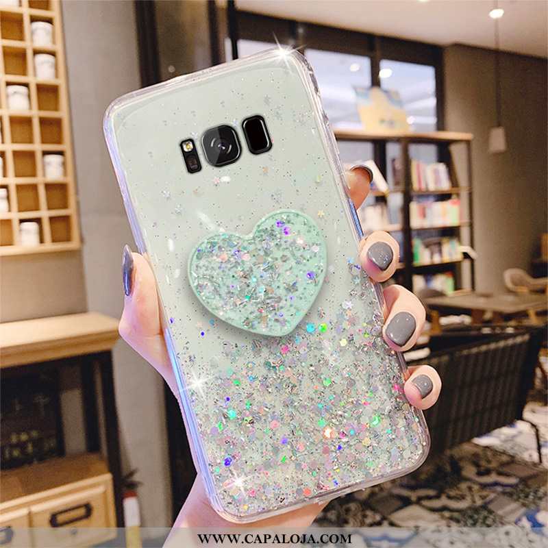 Capas Samsung Galaxy S8+ Criativas Vermelha Soft Verde, Capa Samsung Galaxy S8+ Tendencia Barato