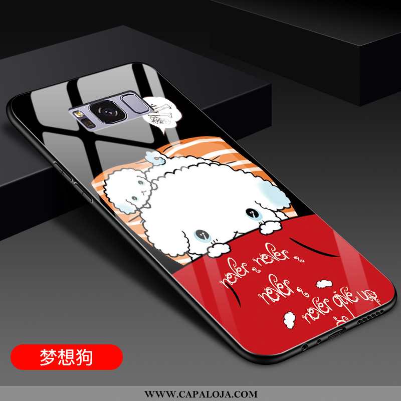 Capas Samsung Galaxy S8 Fofas Desenho Animado Personalizada Silicone Vermelho, Capa Samsung Galaxy S