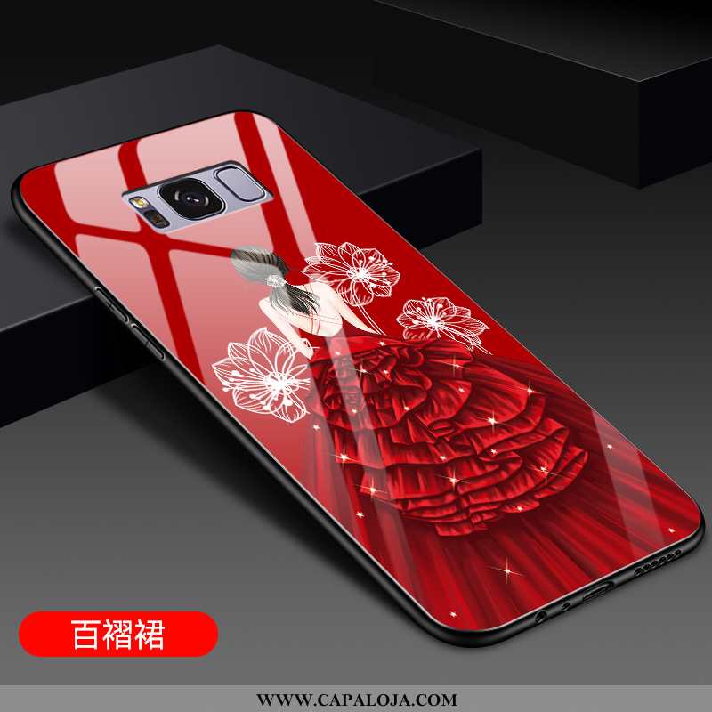 Capas Samsung Galaxy S8 Fofas Desenho Animado Personalizada Silicone Vermelho, Capa Samsung Galaxy S