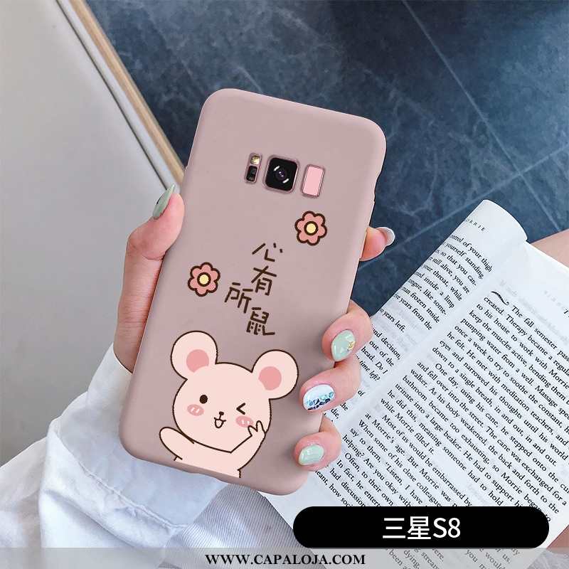 Capas Samsung Galaxy S8 Fofas Tendencia Completa Casal Rosa, Capa Samsung Galaxy S8 Slim Baratas