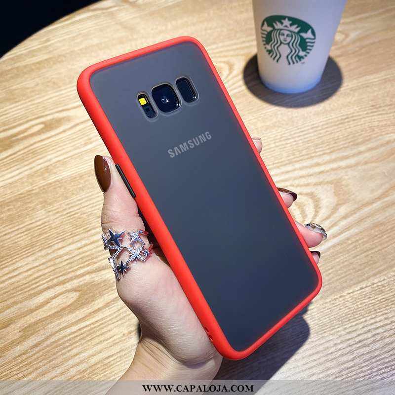 Capas Samsung Galaxy S8+ Fosco Criativas Antiqueda Cases Vermelho, Capa Samsung Galaxy S8+ Personali