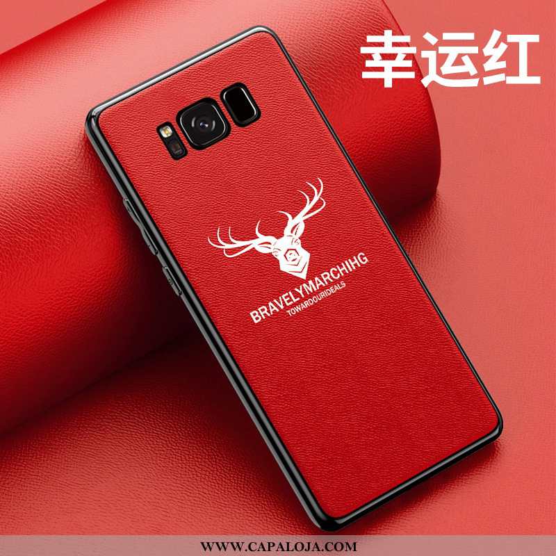 Capas Samsung Galaxy S8 Personalizada Feminino Soft Vermelha Vermelho, Capa Samsung Galaxy S8 Criati