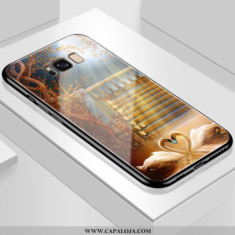 Capas Samsung Galaxy S8+ Personalizada Soft Telemóvel Casal Branco, Capa Samsung Galaxy S8+ Criativa