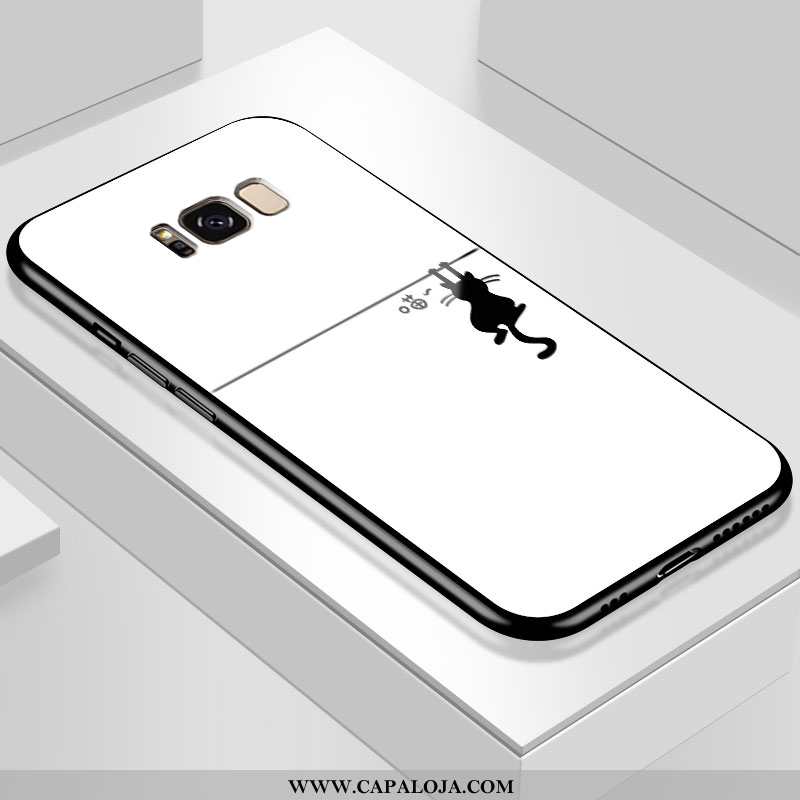 Capas Samsung Galaxy S8+ Personalizada Soft Telemóvel Casal Branco, Capa Samsung Galaxy S8+ Criativa