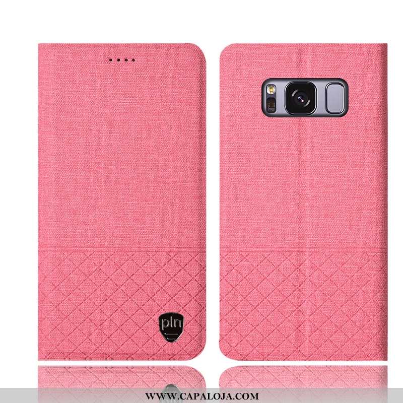 Capas Samsung Galaxy S8+ Protetoras Telemóvel Rosa, Capa Samsung Galaxy S8+ Linho Venda