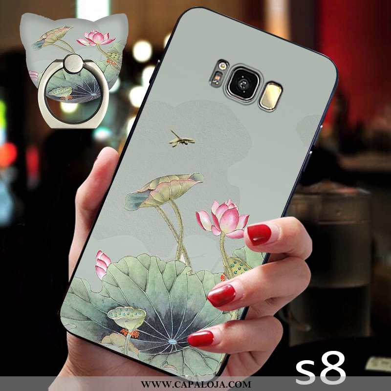 Capas Samsung Galaxy S8 Silicone Frente Midi Grande Rosa, Capa Samsung Galaxy S8 Fosco Online