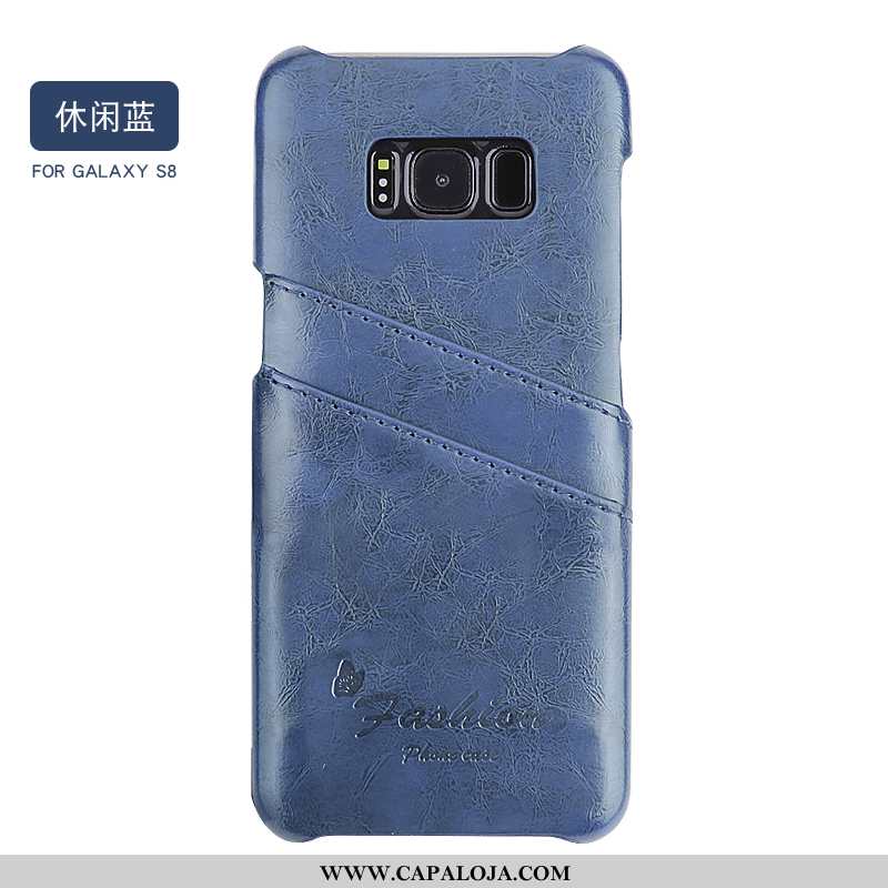 Capas Samsung Galaxy S8 Super Telemóvel Azul Escuro Slim, Capa Samsung Galaxy S8 Protetoras Venda