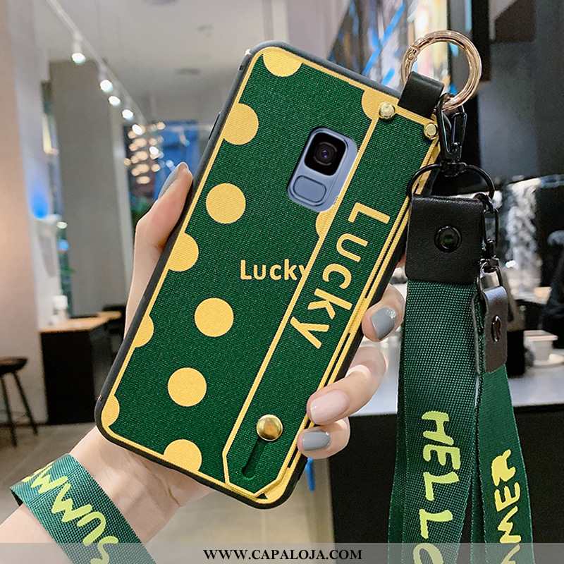 Capas Samsung Galaxy S9 Estiloso Verde Cordao, Capa Samsung Galaxy S9 Fosco Online