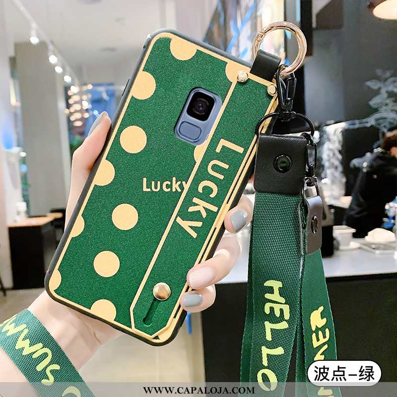 Capas Samsung Galaxy S9 Estiloso Verde Cordao, Capa Samsung Galaxy S9 Fosco Online