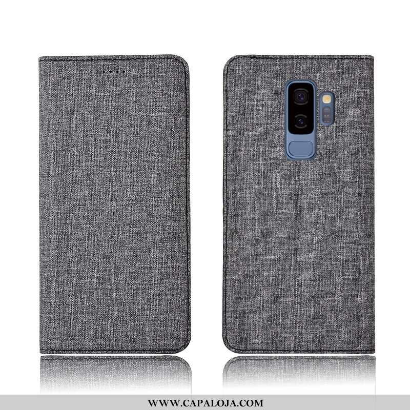 Capas Samsung Galaxy S9+ Linho Completa Nova Azul, Capa Samsung Galaxy S9+ Couro Barato