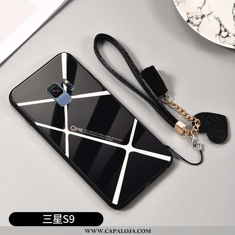 Capas Samsung Galaxy S9 Personalizada Minimalista Antiqueda Frente Preto, Capa Samsung Galaxy S9 Pro