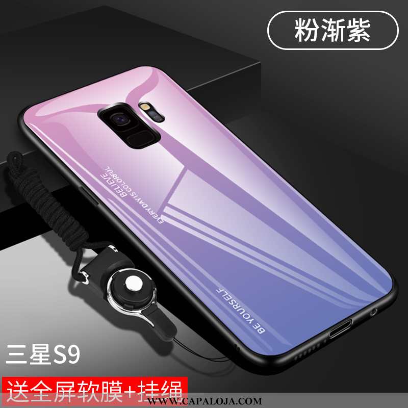 Capas Samsung Galaxy S9 Personalizado Cordao Telemóvel Slim Roxo, Capa Samsung Galaxy S9 Criativas C