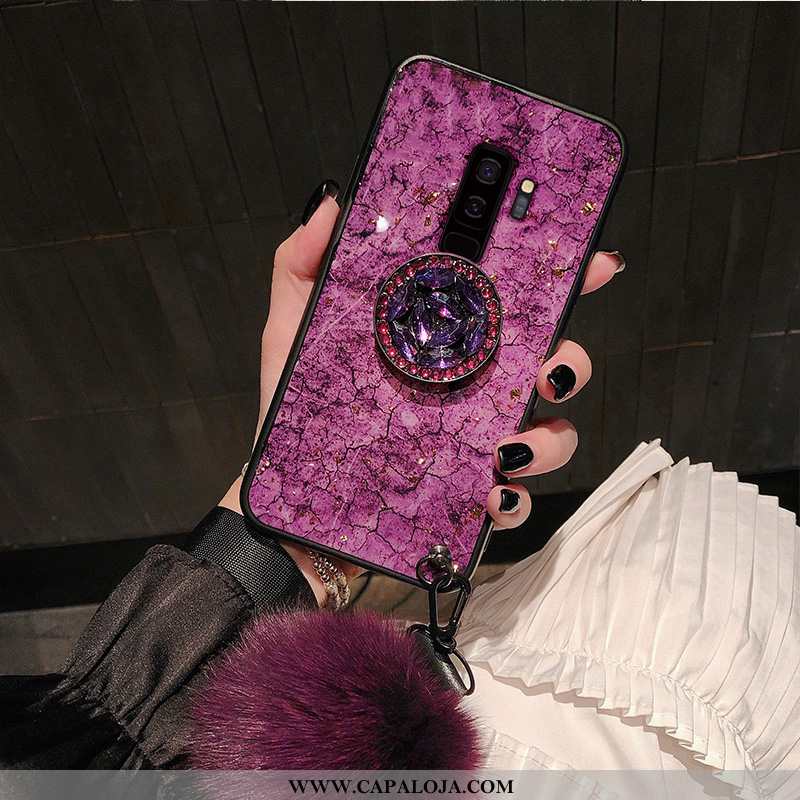 Capas Samsung Galaxy S9+ Protetoras Feminino Antiqueda Vermelha Roxo, Capa Samsung Galaxy S9+ Estilo