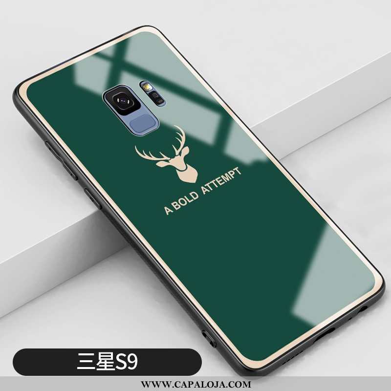 Capas Samsung Galaxy S9 Protetoras Frente Malha Simples Verde, Capa Samsung Galaxy S9 Silicone Barat