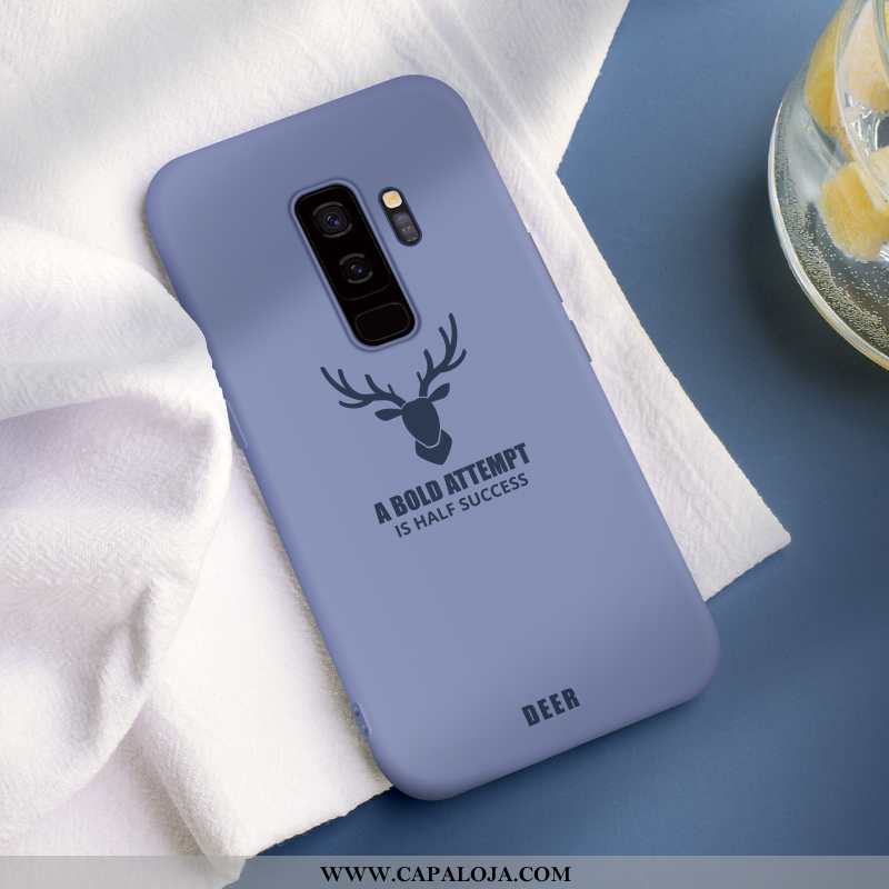 Capas Samsung Galaxy S9+ Protetoras Masculino Azul Soft, Capa Samsung Galaxy S9+ Silicone Promoção