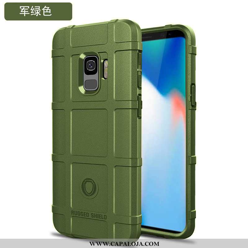 Capas Samsung Galaxy S9 Silicone Protetoras Tendencia Masculino Verde, Capa Samsung Galaxy S9 Person