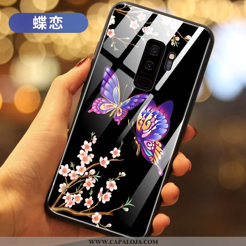 Capas Samsung Galaxy S9+ Silicone Vermelha Antiqueda Personalizado Preto, Capa Samsung Galaxy S9+ Vi