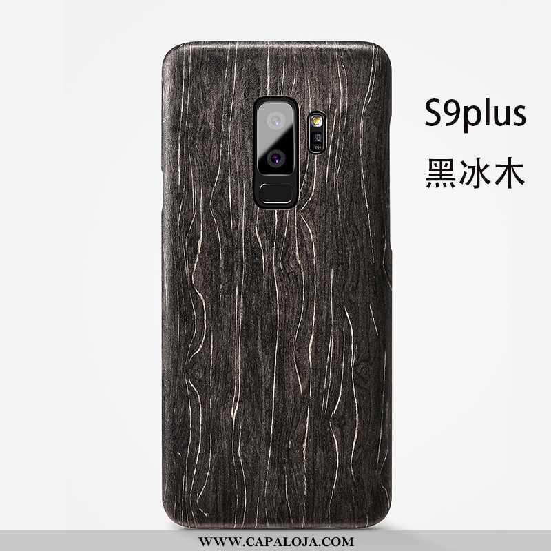 Capas Samsung Galaxy S9+ Slim Super Fosco Telemóvel Castanho, Capa Samsung Galaxy S9+ Madeira Barato