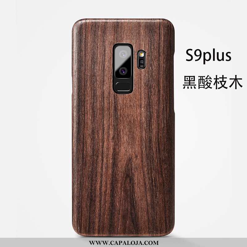 Capas Samsung Galaxy S9+ Slim Super Fosco Telemóvel Castanho, Capa Samsung Galaxy S9+ Madeira Barato