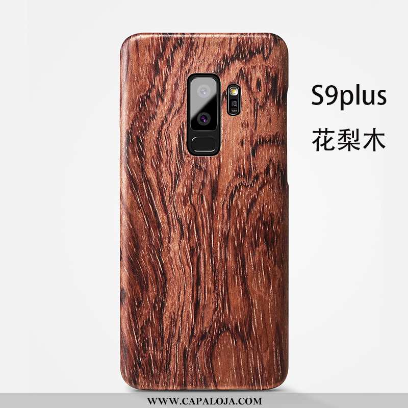 Capas Samsung Galaxy S9+ Slim Super Fosco Telemóvel Castanho, Capa Samsung Galaxy S9+ Madeira Barato