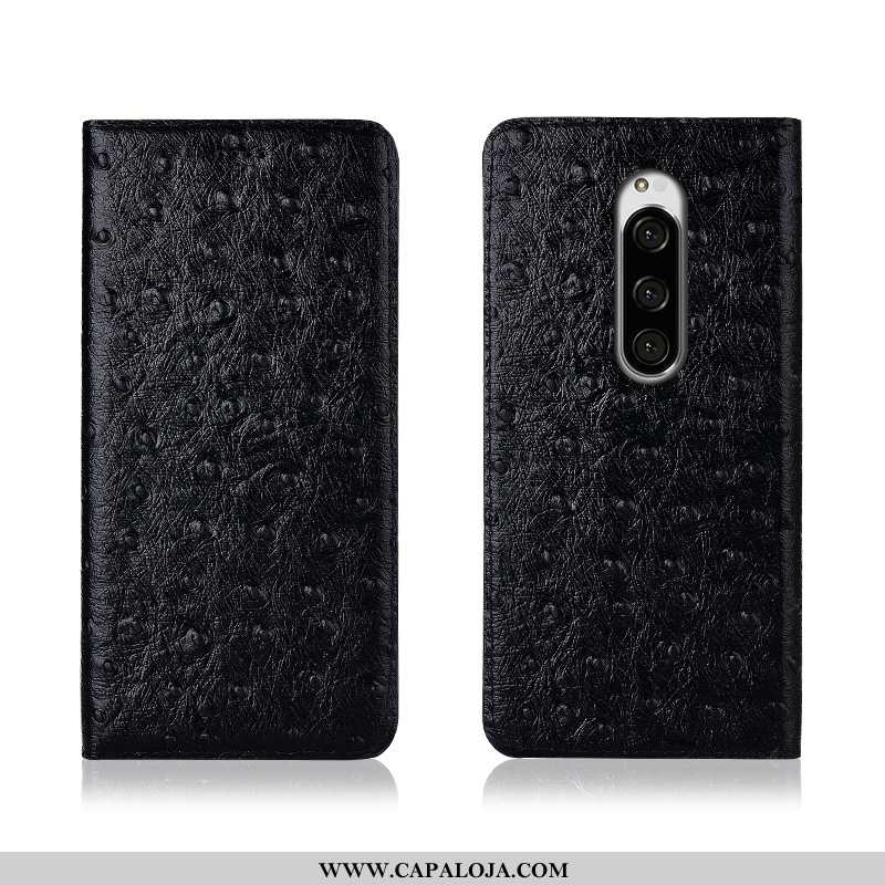 Capas Sony Xperia 1 Fosco Feminino Silicone Cover Castanho, Capa Sony Xperia 1 Couro Legitimo Barato