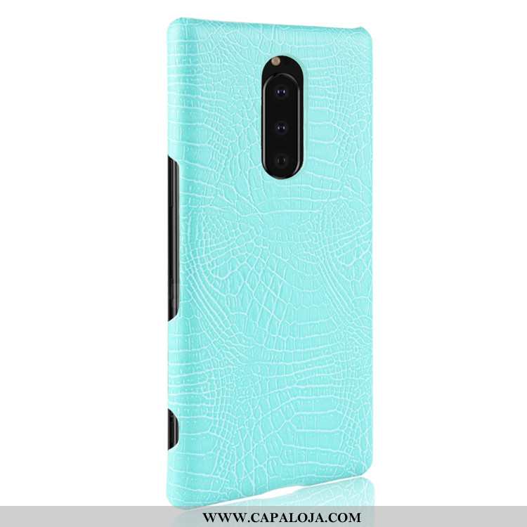 Capas Sony Xperia 1 Protetoras Resistente Tendencia Antiqueda Azul Escuro, Capa Sony Xperia 1 Couro 