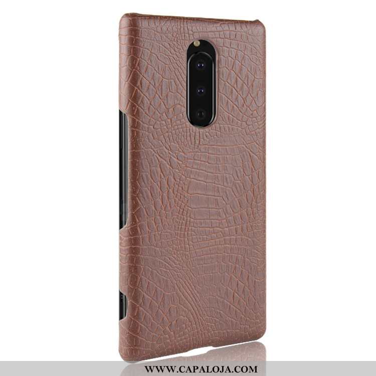 Capas Sony Xperia 1 Protetoras Resistente Tendencia Antiqueda Azul Escuro, Capa Sony Xperia 1 Couro 