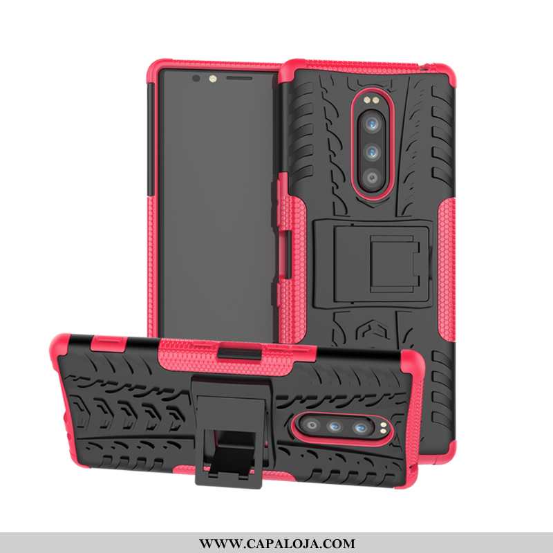 Capas Sony Xperia 1 Silicone Desenho Animado Criativas Feminino Vermelho, Capa Sony Xperia 1 Persona