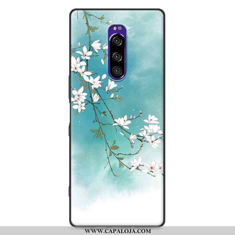 Capas Sony Xperia 1 Soft Silicone Criativas Rosa, Capa Sony Xperia 1 Protetoras Online