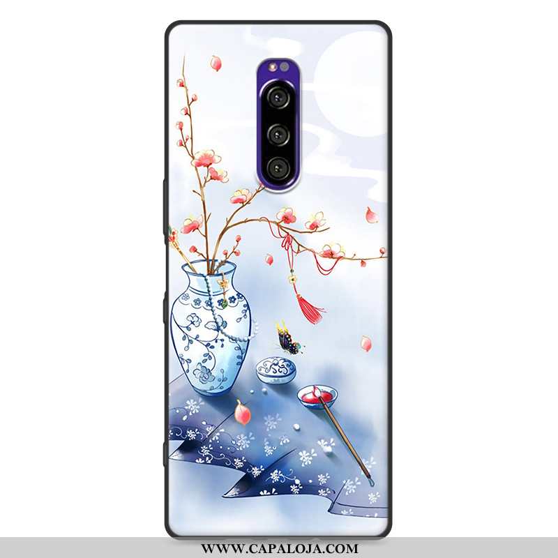 Capas Sony Xperia 1 Soft Silicone Criativas Rosa, Capa Sony Xperia 1 Protetoras Online