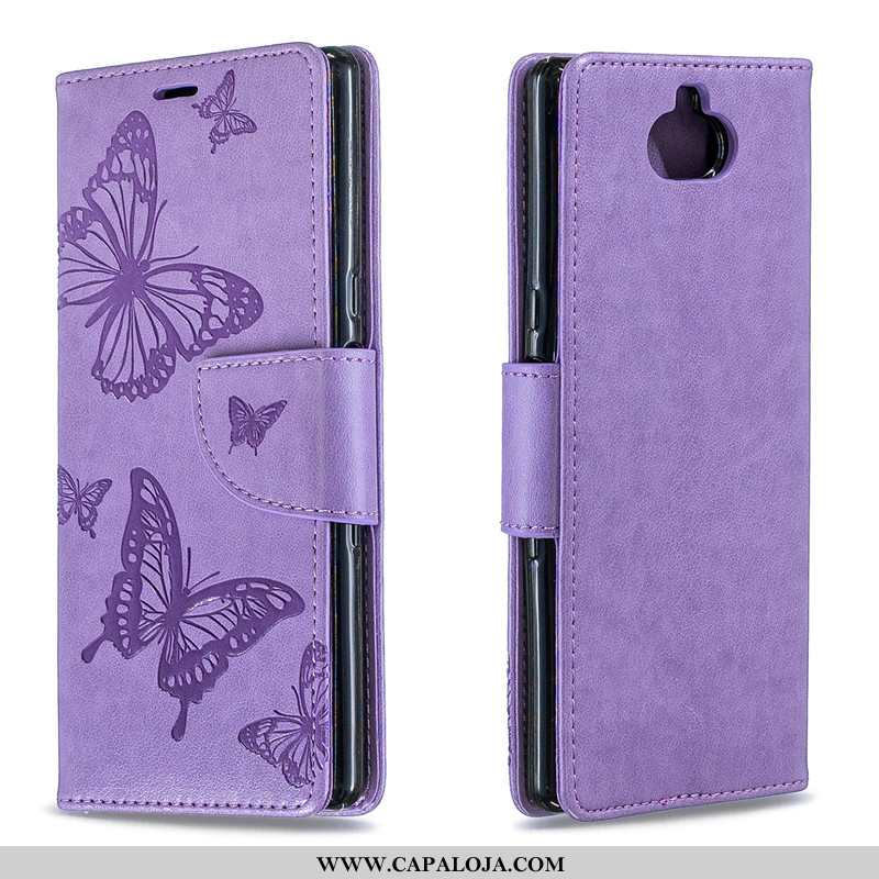 Capas Sony Xperia 10 Cordao Cover Feminino Roxo, Capa Sony Xperia 10 Couro Baratos