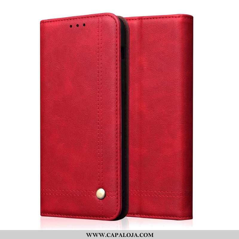 Capas Sony Xperia 10 Couro Vintage Telemóvel Castanho, Capa Sony Xperia 10 Protetoras Baratos