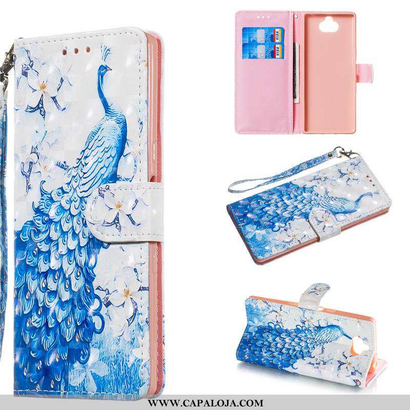 Capas Sony Xperia 10 Fofas Rosa Cases Protetoras, Capa Sony Xperia 10 Couro Barato