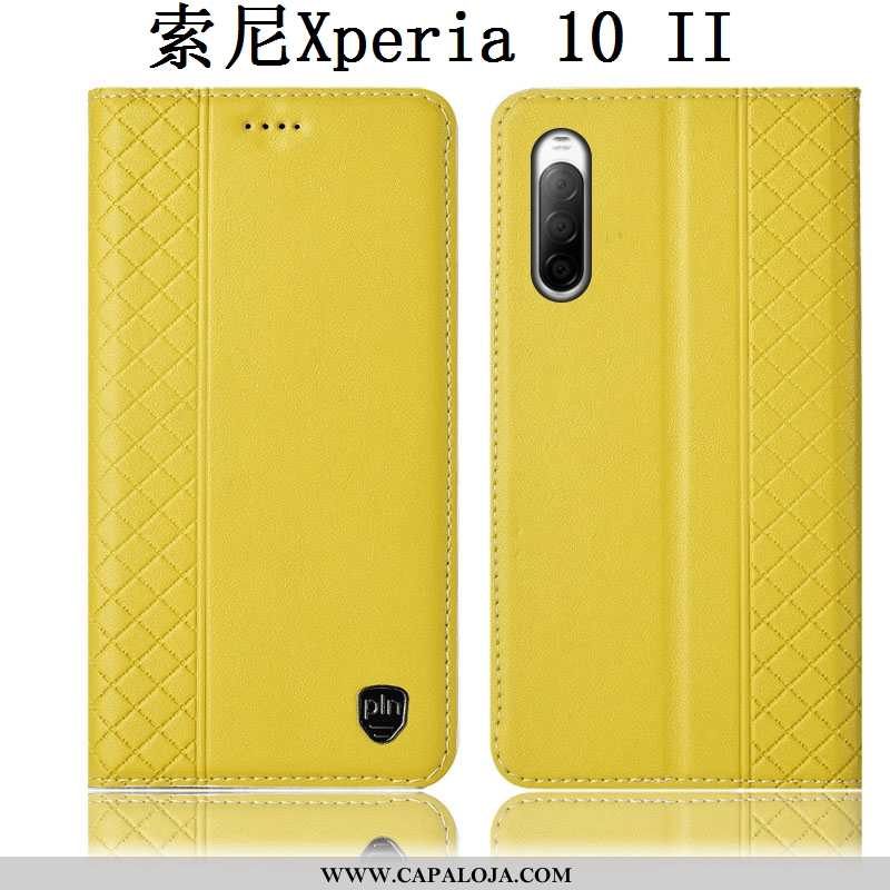 Capas Sony Xperia 10 Ii Couro Legitimo Cases Antiqueda Vermelha Vermelho, Capa Sony Xperia 10 Ii Pro