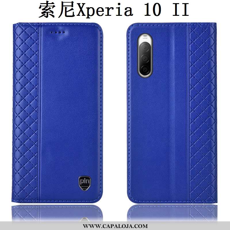 Capas Sony Xperia 10 Ii Couro Legitimo Cases Antiqueda Vermelha Vermelho, Capa Sony Xperia 10 Ii Pro