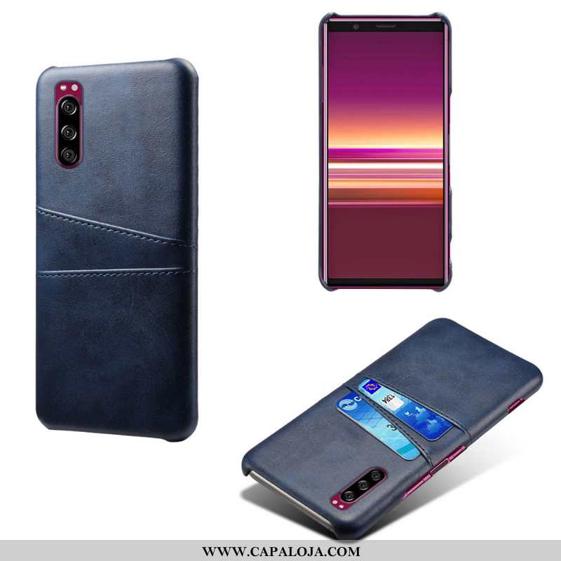 Capas Sony Xperia 10 Ii Protetoras Cases Azul Escuro, Capa Sony Xperia 10 Ii Couro Promoção