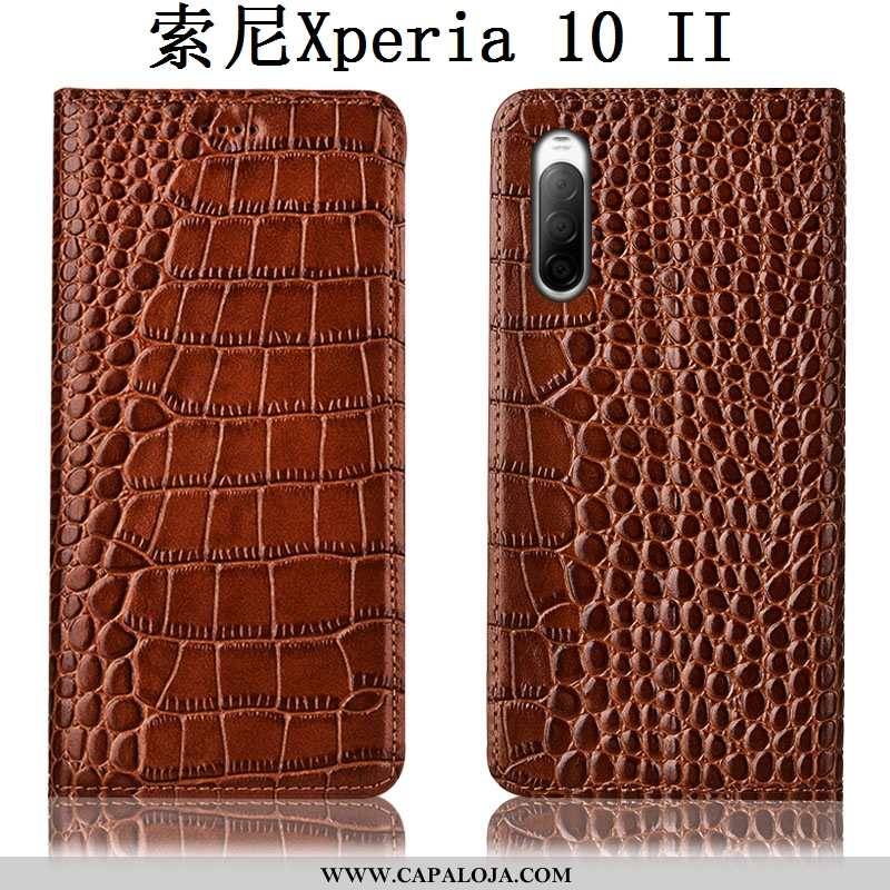 Capas Sony Xperia 10 Ii Protetoras Cover Antiqueda Azul, Capa Sony Xperia 10 Ii Couro Genuíno Barata