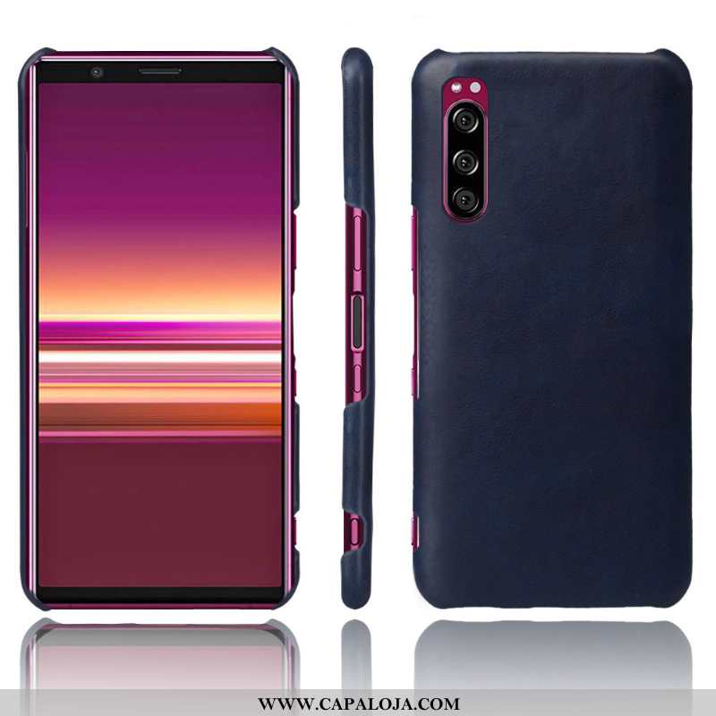 Capas Sony Xperia 10 Ii Protetoras Telemóvel Azul Escuro, Capa Sony Xperia 10 Ii Couro Promoção