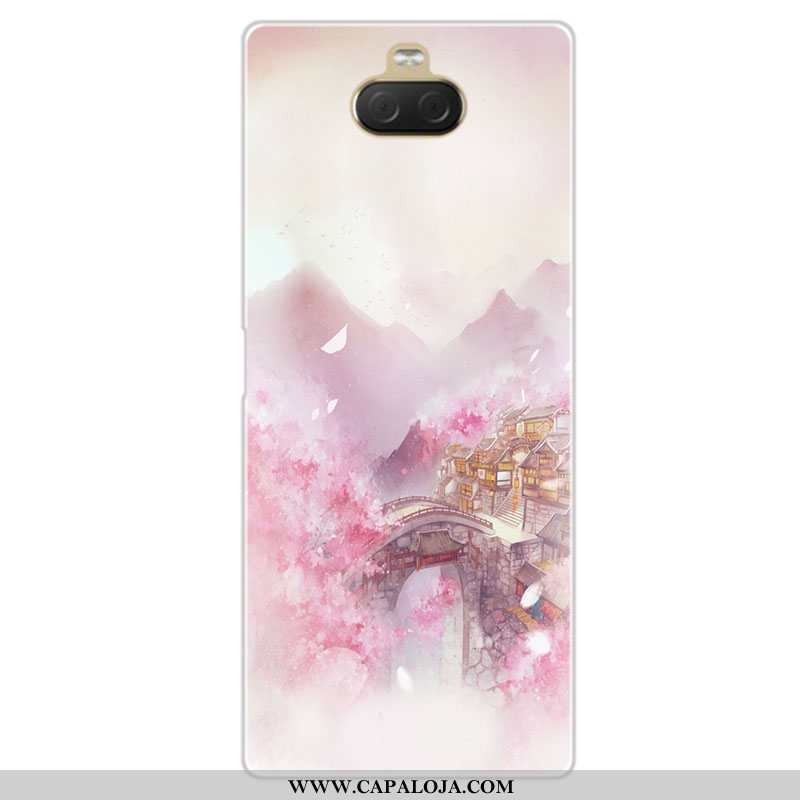 Capas Sony Xperia 10 Personalizada Personalizadas Cases Protetoras Rosa, Capa Sony Xperia 10 Soft Ve