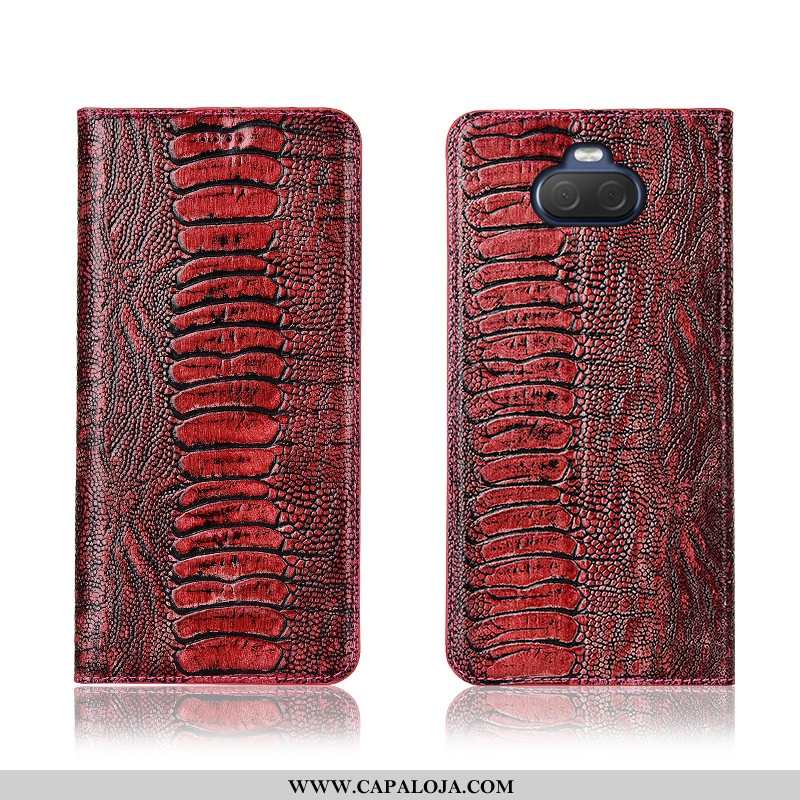 Capas Sony Xperia 10 Plus Couro Legitimo Protetoras Antiqueda Soft Caqui, Capa Sony Xperia 10 Plus C