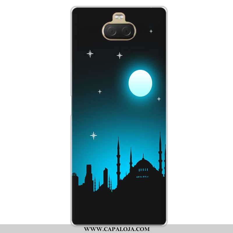 Capas Sony Xperia 10 Plus Soft Personalizada Telemóvel Preto, Capa Sony Xperia 10 Plus Silicone Bara