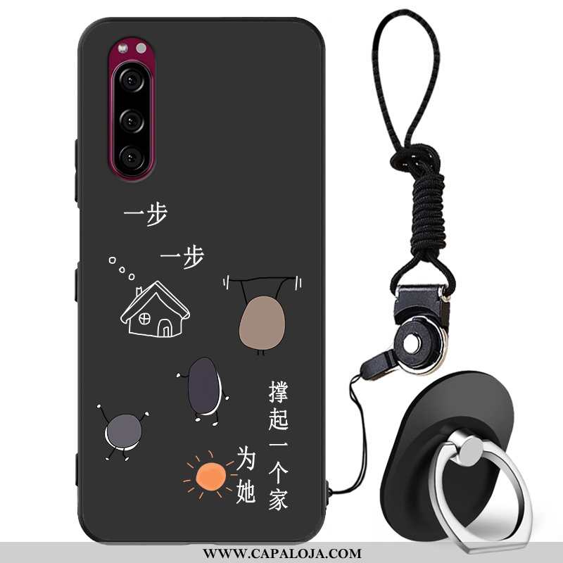 Capas Sony Xperia 5 Protetoras Feminino Antiqueda Telemóvel Preto, Capa Sony Xperia 5 Silicone Promo