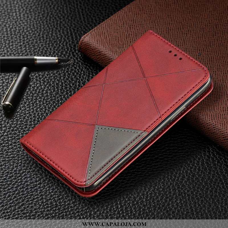 Capas Sony Xperia L2 Couro Masculino Telemóvel Cover Vermelho, Capa Sony Xperia L2 Protetoras Compra