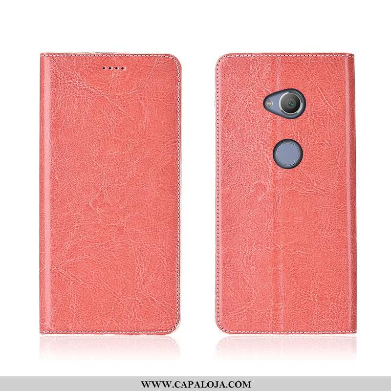 Capas Sony Xperia L2 Couro Protetoras Silicone Legitimo Masculino Castanho, Capa Sony Xperia L2 Soft