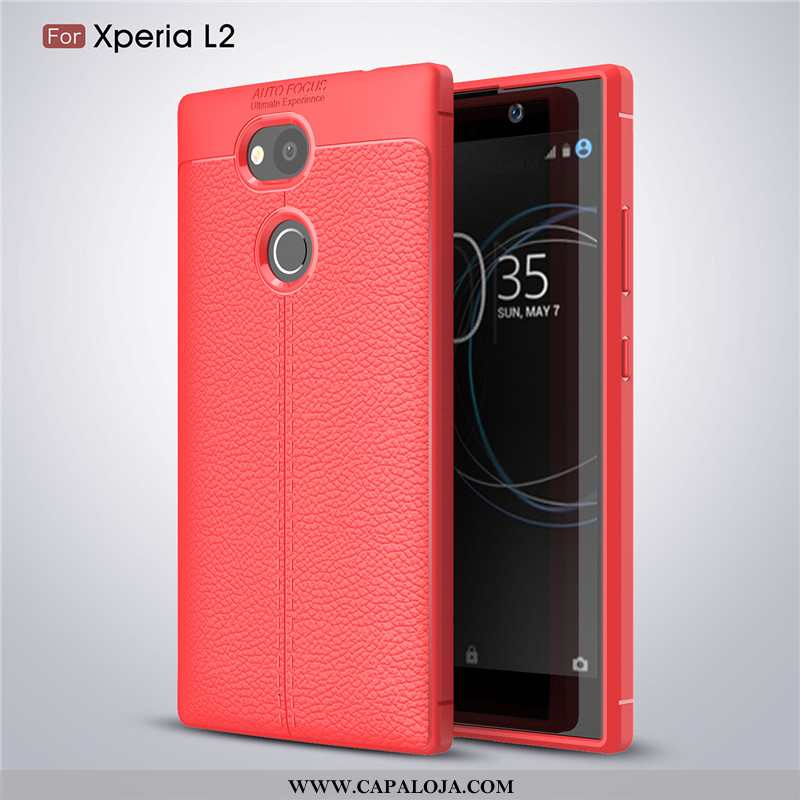 Capas Sony Xperia L2 Silicone Feminino Masculino Telemóvel Vermelho, Capa Sony Xperia L2 Slim Online