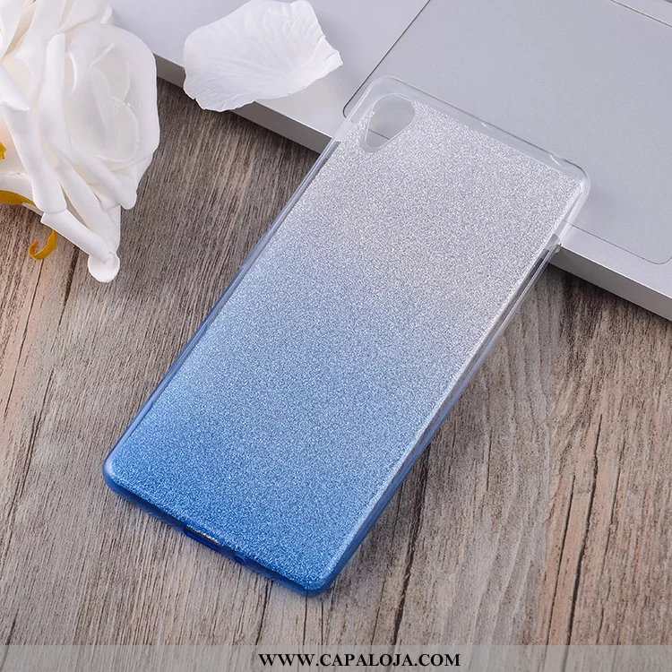 Capas Sony Xperia Xa Silicone Antiqueda Telemóvel Protetoras Azul, Capa Sony Xperia Xa Soft Online