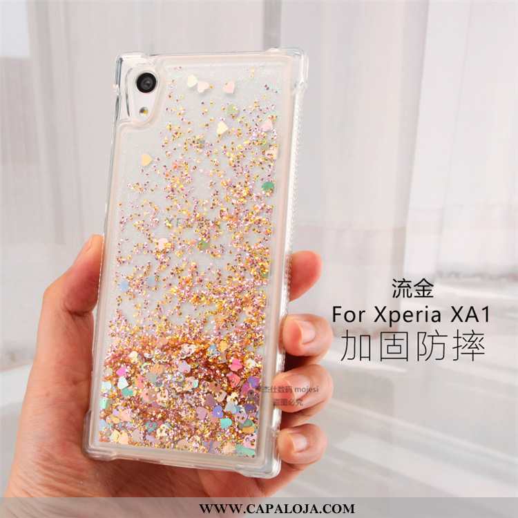 Capas Sony Xperia Xa1 Criativas Cordao Cases Rosa, Capa Sony Xperia Xa1 Clara Promoção